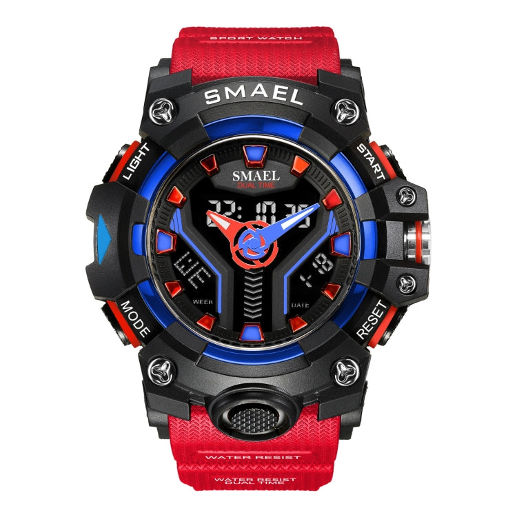 SMAEL 8075 Multi-function Waterproof Night Light Outdoor Watch(Red) - Sport Watches by SMAEL | Online Shopping UK | buy2fix