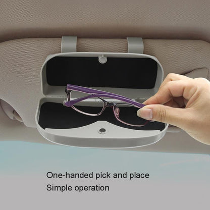 Multifunctional Car Glasses Box Car Sunshine Board Tickets Glasses Clamp(Black) - In Car by buy2fix | Online Shopping UK | buy2fix