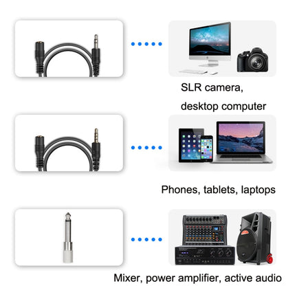 Q6 1 Drag 2 Wireless Lavalier With Stand USB Computer Recording Microphone Live Phone SLR Lavalier Microphone - Consumer Electronics by buy2fix | Online Shopping UK | buy2fix