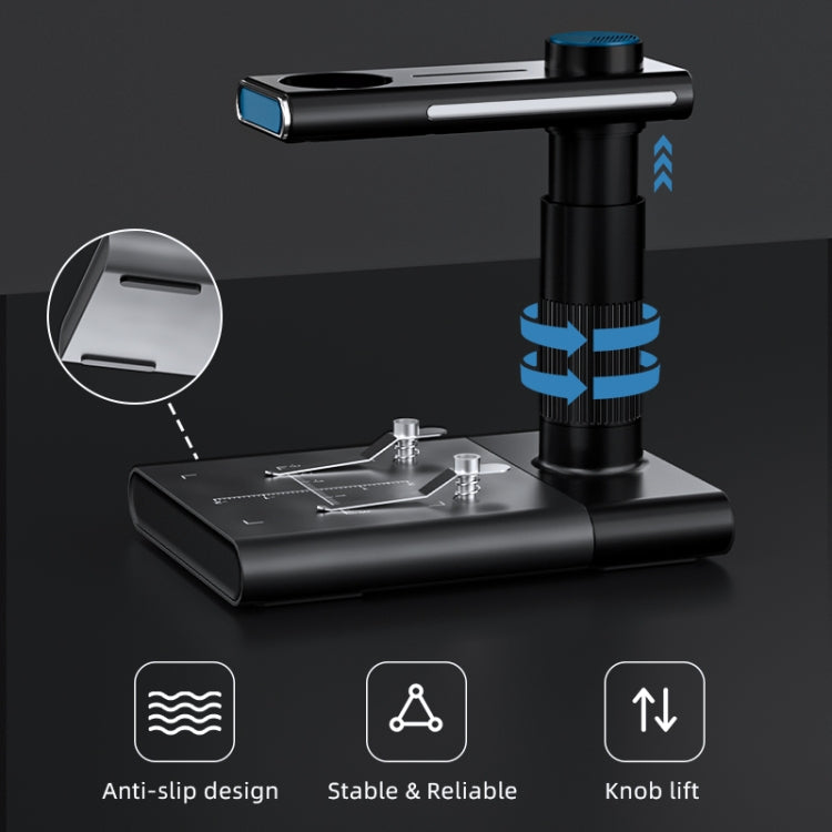 WIFI HD USB Electron Microscope Digital Magnifier With Stand(Black) - Digital Microscope by buy2fix | Online Shopping UK | buy2fix