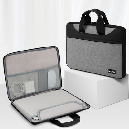 Baona BN-I003 Oxford Cloth Full Open Portable Waterproof Laptop Bag, Size: 14/15/15.6 inches(Gray+Power Bag) -  by Baona | Online Shopping UK | buy2fix