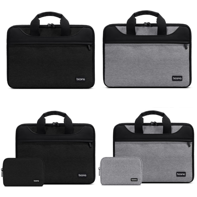 Baona BN-I003 Oxford Cloth Full Open Portable Waterproof Laptop Bag, Size: 16/17 inches(Gray+Power Bag) -  by Baona | Online Shopping UK | buy2fix