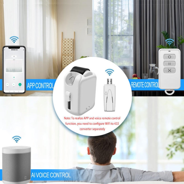 X101 Smart Home Automatic Curtain Machine With RC, Style: Roman Pole Model Single Host - Consumer Electronics by buy2fix | Online Shopping UK | buy2fix