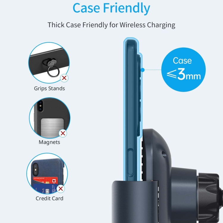 For Samsung Galaxy Z Fold4 / 3 S10 Folding Screen Mobile Phone Vehicle Bracket Dual Coil Wireless Charger - In Car by buy2fix | Online Shopping UK | buy2fix