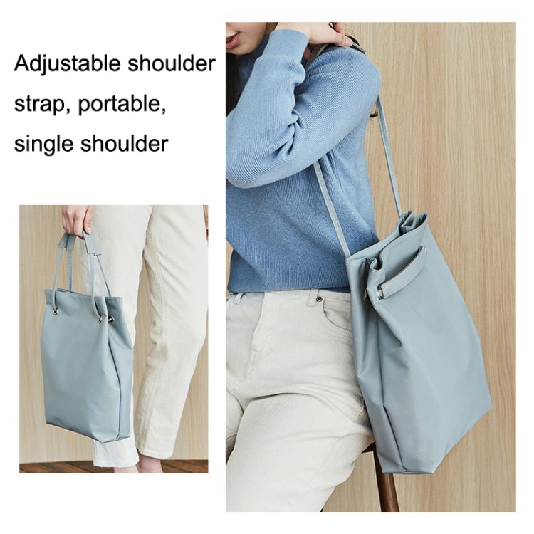 For Apple Macbook Shoulder / Handheld / Messenger Computer Bag, Size: Small(Lake blue+gray PU Power Bag) -  by buy2fix | Online Shopping UK | buy2fix