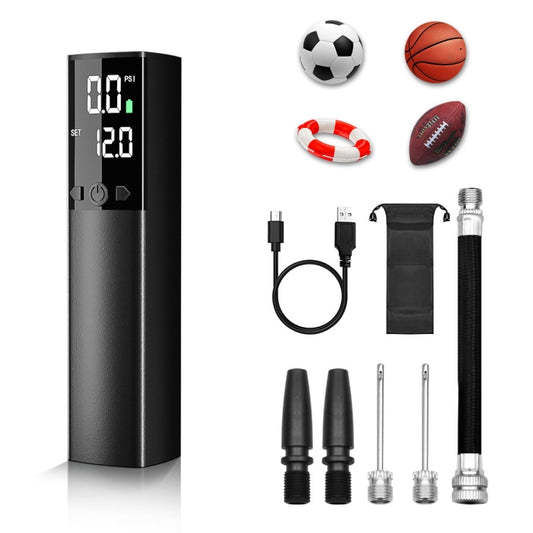 AP-04 Wireless Electric Air Pump With LCD Display For Football Basketball(Black) - Bicycle Locks & Bicycle Pumps by buy2fix | Online Shopping UK | buy2fix