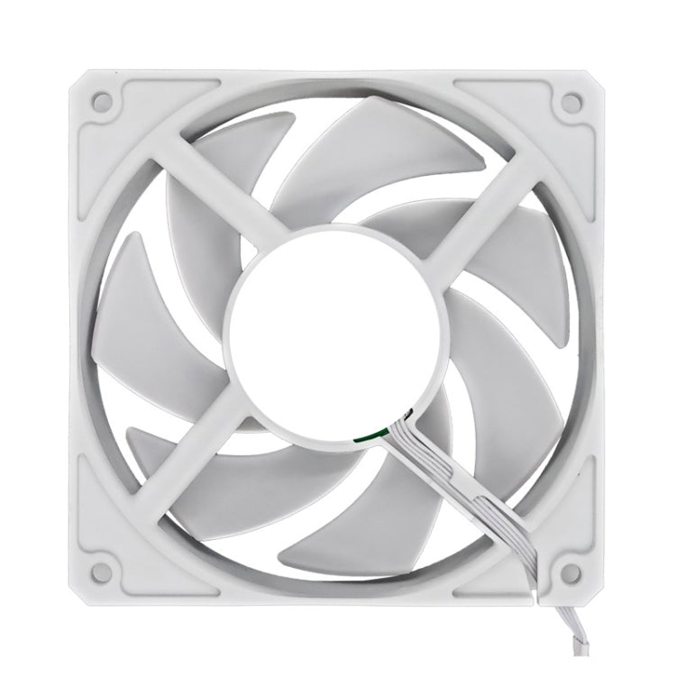 MF12025 4pin High Air Volume High Wind Pressure FDB Magnetic Suspension Chassis Fan 3000rpm (White) -  by buy2fix | Online Shopping UK | buy2fix