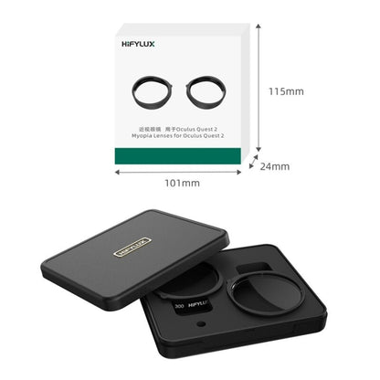 For Oculus Quest 2 Hifylux Q2-QF11 1pair Myopia Lens Frame Aspheric Resin VR Glasses Accessories(300 Degrees) - Consumer Electronics by Hifylux | Online Shopping UK | buy2fix