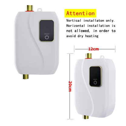 Instant Water Heater Mini Kitchen Quick Heater Household Hand Washing Water Heater AU Plug(White) - Water Heaters & Parts by buy2fix | Online Shopping UK | buy2fix