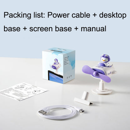SY-045 Office Screen USB Desktop Mute Small Fan(Purple) - Electric Fans by buy2fix | Online Shopping UK | buy2fix