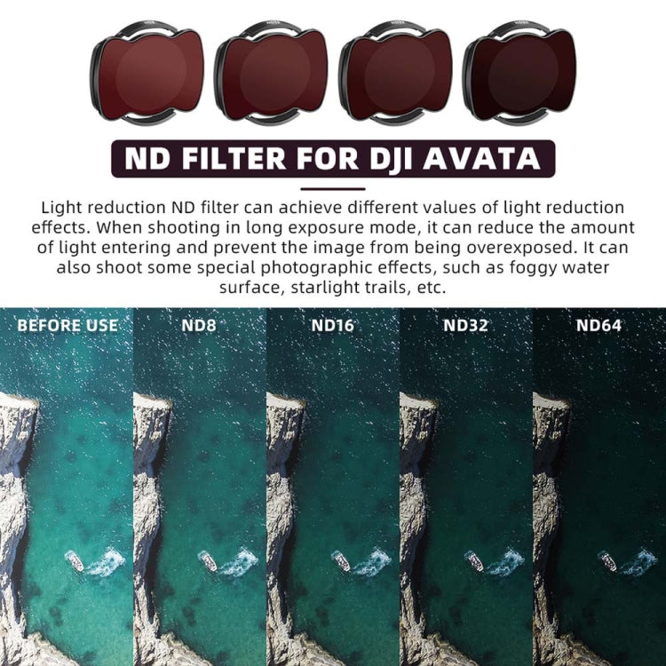 For DJI Avata RCSTQ Magnetic Filter Drone Accessories 6 In 1 UV+CPL+ND8+ND16+ND32+ND64 - Lens Filter by RCSTQ | Online Shopping UK | buy2fix