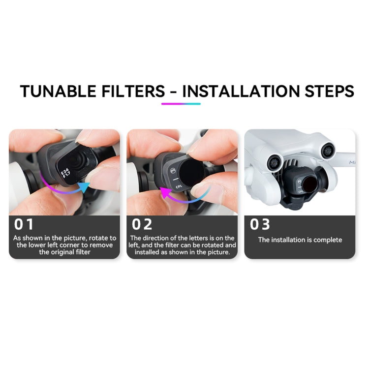 For DJI Mini 3 Pro RCSTQ PL Filters Drone Accessoires ND8/PL - Other by RCSTQ | Online Shopping UK | buy2fix