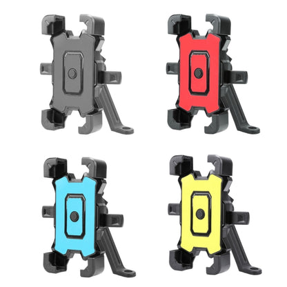 Electric Bike Motorcycle Bicycle Riding Shockproof Navigation Bracket, Color: Blue For Rearview Mirror - Holders by buy2fix | Online Shopping UK | buy2fix