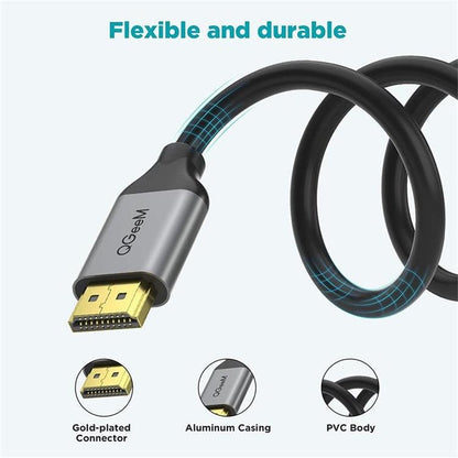 QGeeM QG-AV17 HDMI To HDMI Connection Cable Support 8K&60Hz 3m Length - Cable by QGeeM | Online Shopping UK | buy2fix