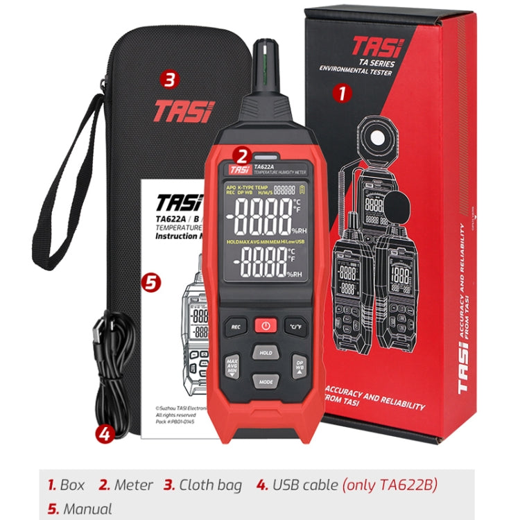 TASI TA622B USB Computer Connection Temperature Humidity Meter Digital Dew Point Thermometer - Thermostat & Thermometer by TASI | Online Shopping UK | buy2fix