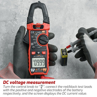 TASI TA811B Clamp Meter High Accuracy AC DC Voltage Ammeter - Digital Multimeter by TASI | Online Shopping UK | buy2fix