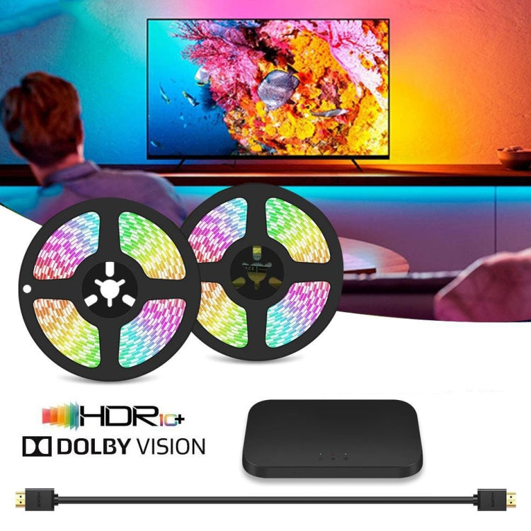 HDMI 2.0-PRO Smart Ambient TV Led Backlight Led Strip Lights Kit Work With TUYA APP Alexa Voice Google Assistant 2 x 2m(EU Plug) - Casing Waterproof Light by buy2fix | Online Shopping UK | buy2fix