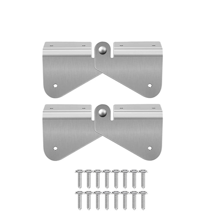 2pcs Gutter Extension Hinge Downspout Extension Flip-Up Hinge For Rectangle Or Square Downspout - Pipes & Fittings by buy2fix | Online Shopping UK | buy2fix