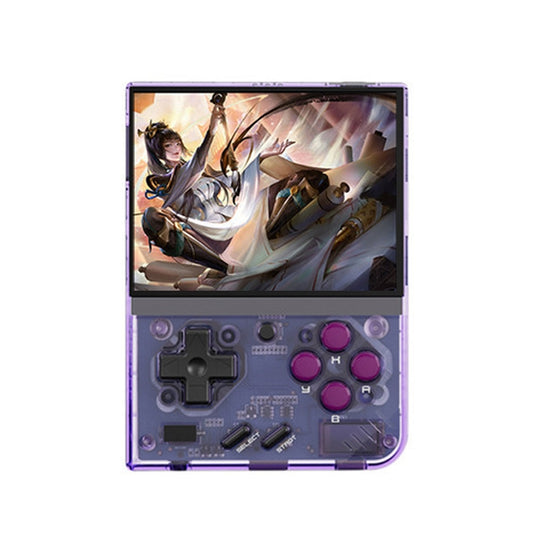 Miyoo Mini Plus 3.5 Inch IPS Screen Retro Handheld Game Console 64GB 15K Games(Transparent Purple) - Pocket Console by buy2fix | Online Shopping UK | buy2fix