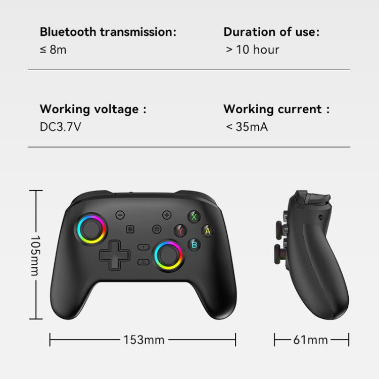 Wireless Bluetooth Somatosensory Vibration Gamepad for Nintendo Switch/Switch PRO, Color: White Green - Gamepads by buy2fix | Online Shopping UK | buy2fix