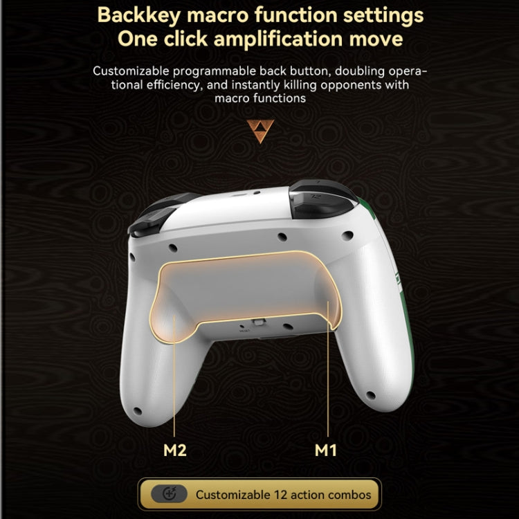 Wireless Bluetooth Somatosensory Vibration Gamepad for Nintendo Switch/Switch PRO, Color: White - Gamepads by buy2fix | Online Shopping UK | buy2fix