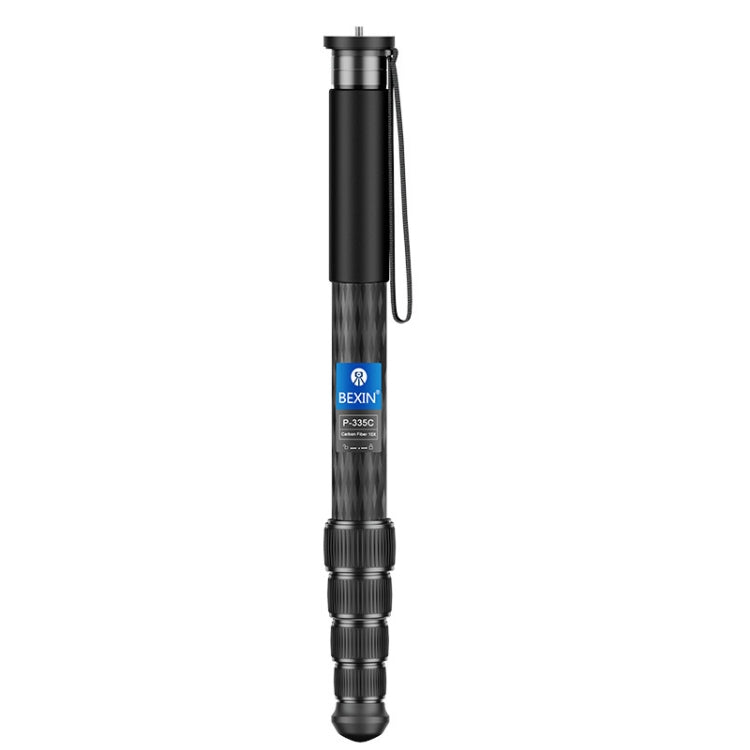 BEXIN P335CF-S Carbon Fiber Monopod Travel Shooting Mobile Phone Live Selfie Bracket Retractable Portable Monopod - Monopods by BEXIN | Online Shopping UK | buy2fix