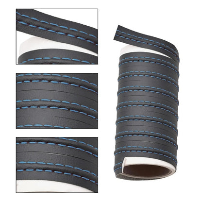 0.5m Car Center Console Interior Modification Leather Gap Strip(Black Blue) - Car Interior Mouldings by buy2fix | Online Shopping UK | buy2fix