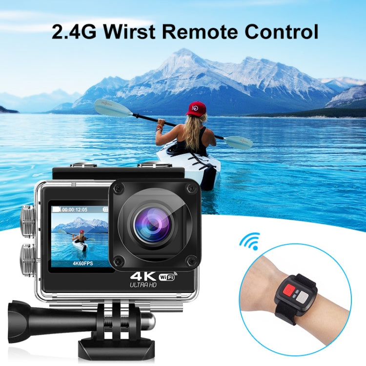 WIFI Color Dual-Screen HD 4K Anti-Shake Video Outdoor Waterproof Sports Camera(AT-Q60AR) - Other Camera by buy2fix | Online Shopping UK | buy2fix