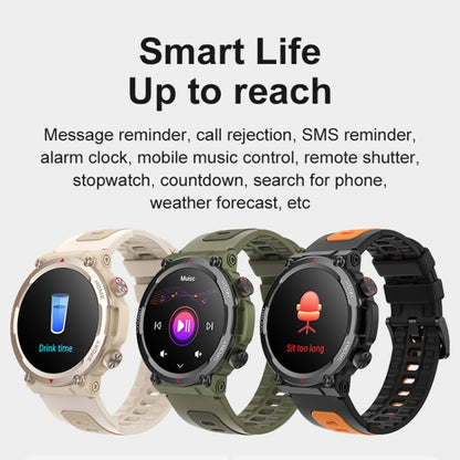 Heart Rate/Blood Oxygen/Sleep Monitoring Bluetooth Call Outdoor Waterproof Smart Watch(Green) - Smart Watches by buy2fix | Online Shopping UK | buy2fix