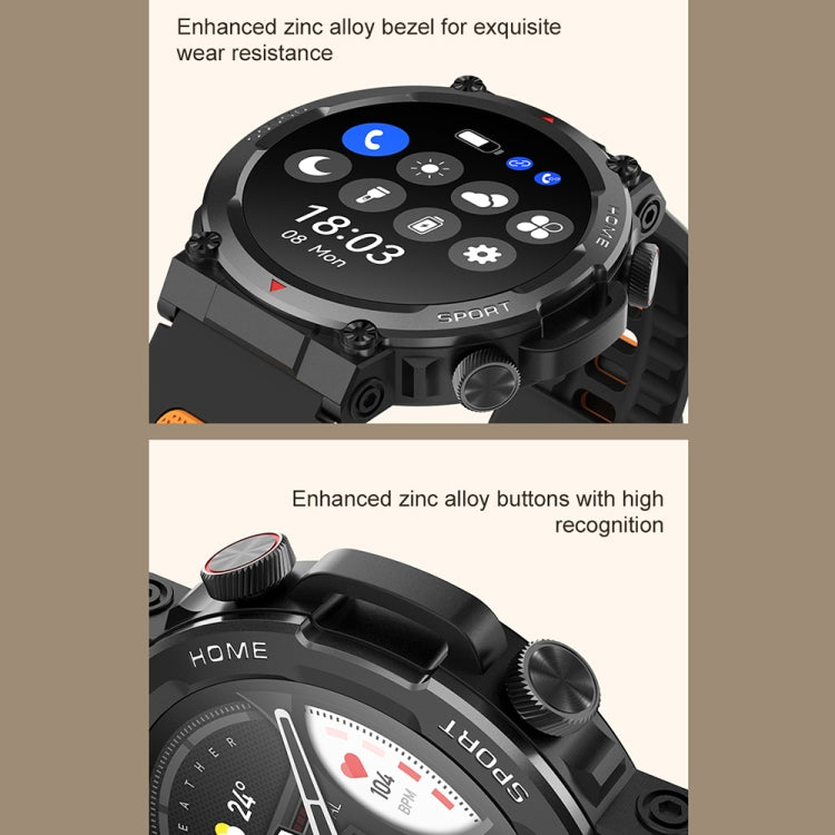 S56T Heart Rate/Blood Oxygen/Sleep Monitoring Bluetooth Call Outdoor Waterproof Smart Watch(Gold) - Smart Watches by buy2fix | Online Shopping UK | buy2fix