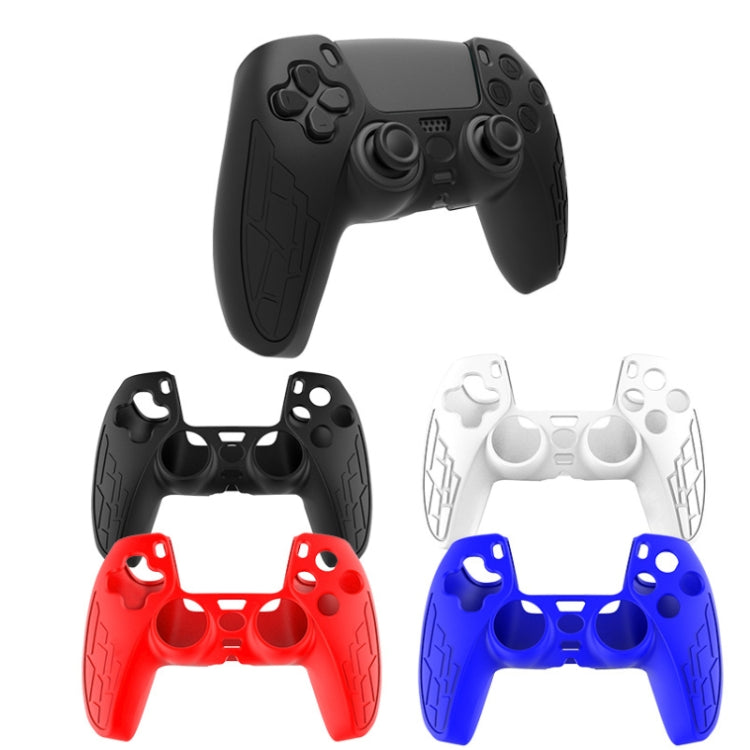 For PS5 Gamepad Silicone Case Non-slip Texture Thickened Protective Cover(Black) - Cases by buy2fix | Online Shopping UK | buy2fix