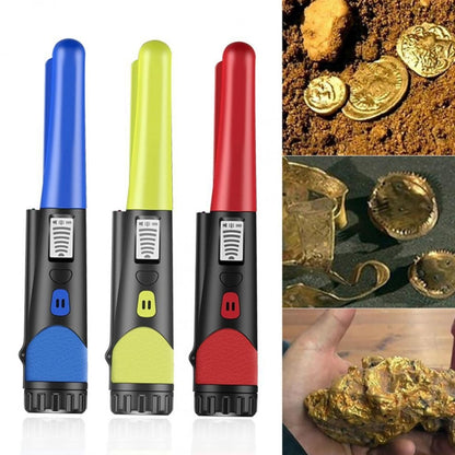 Handheld Metal Detector LCD Display Gold Treasure Hunter with Flashlight(Red) - Metal Detector by buy2fix | Online Shopping UK | buy2fix