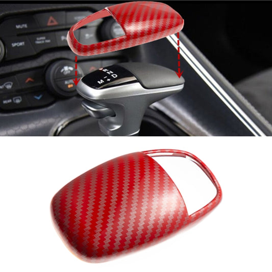 For Dodge Challenger/Charger SRT Gear Left-hand Drive Head Cover Gear Lever Decoration(Red) - Car Interior Mouldings by buy2fix | Online Shopping UK | buy2fix