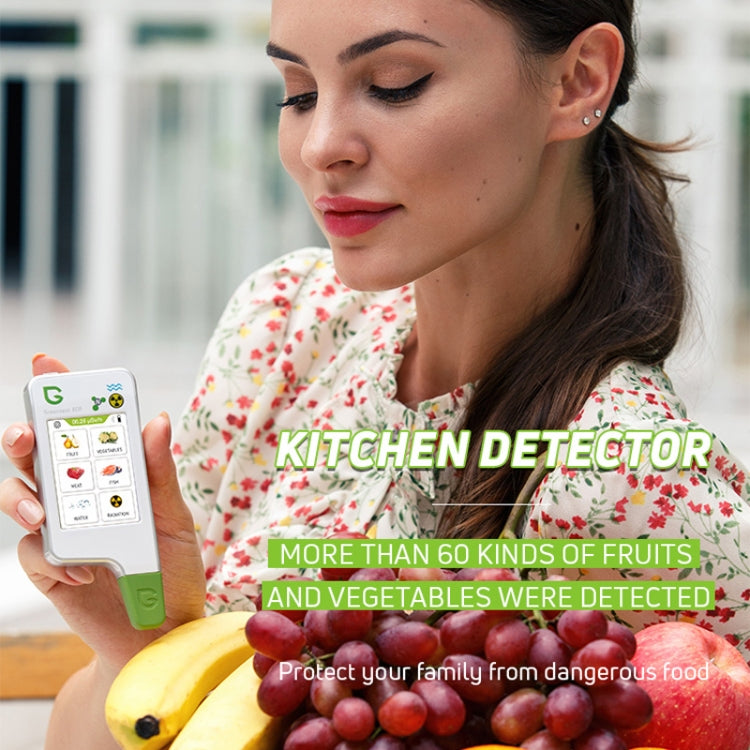 Greentest ECO6 Vegetable, Fruit, Meat Food Nitrate Water Quality Nuclear Radiation Environmental Detector, EU Plug(White) - Radiation Detector by Greentest | Online Shopping UK | buy2fix
