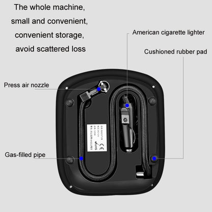 12V Metal Cylinder Smart Digital Display Portable Mini Tire Pump, Specification: No. 30 Automatic Charging Stopping - Inflatable Pump by buy2fix | Online Shopping UK | buy2fix