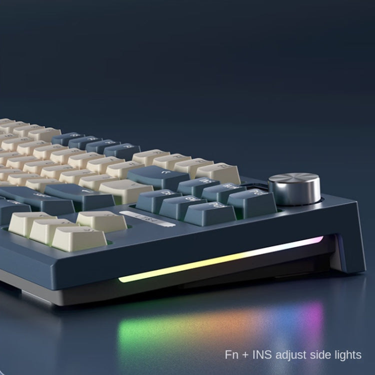 LANGTU LT84 Mechanical Luminous Keyboard, Style: Wireless Tri-Mode RGB Sea-Air Axis Pro ( Whiteout ) - Wireless Keyboard by LANGTU | Online Shopping UK | buy2fix
