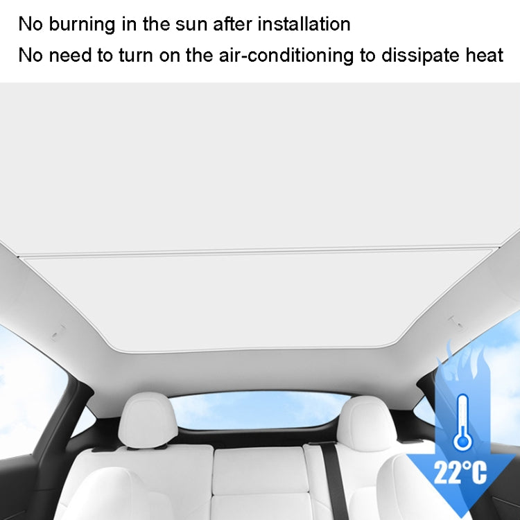 5pcs /Set For Tesla Model 3 Ice Crystal Sunshade Car Roof Front And Rear Sunroof Shade(Black) - Window Foils & Solar Protection by buy2fix | Online Shopping UK | buy2fix