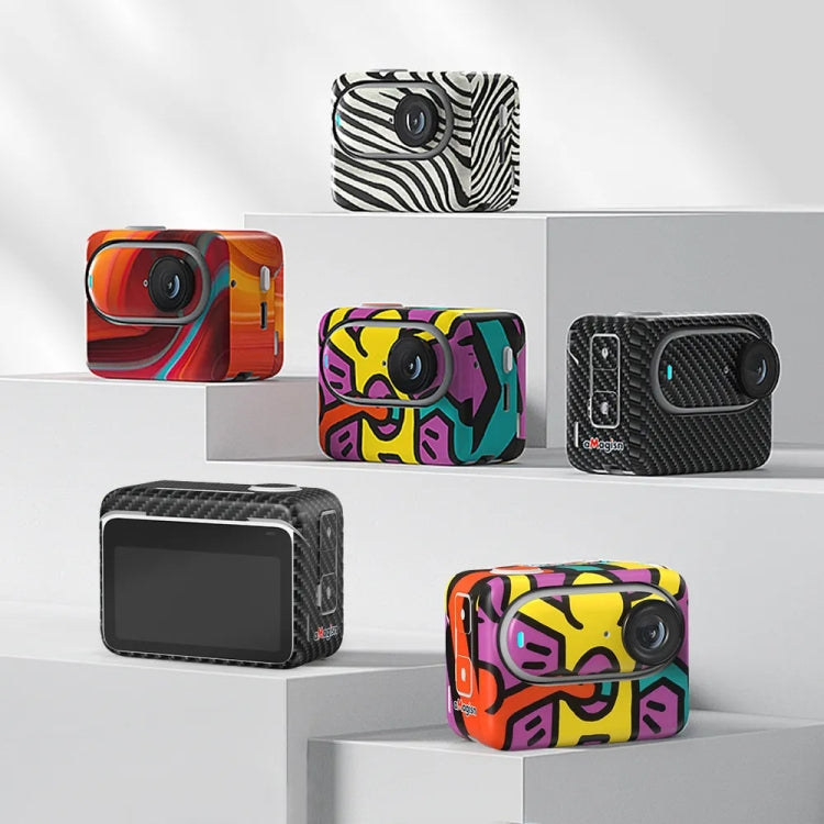 For Insta360 GO 3 AMagisn Body Sticker Protective Film Action Camera Accessories, Style: Carbon Fiber - Protective Film & Stickers by aMagisn | Online Shopping UK | buy2fix