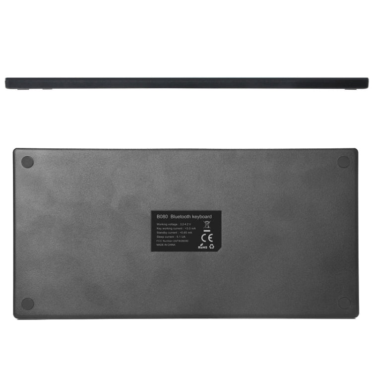 B080 Lightweight Wireless Bluetooth Keyboard Tablet Phone Laptop Keypad(Grey) - Wireless Keyboard by buy2fix | Online Shopping UK | buy2fix