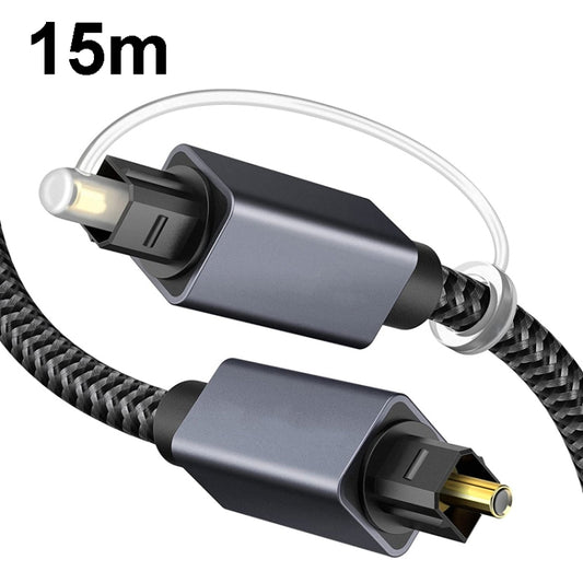 15m Digital Optical Audio Output/Input Cable Compatible With SPDIF5.1/7.1 OD5.0MM(Gray) - Audio Optical Cables by buy2fix | Online Shopping UK | buy2fix