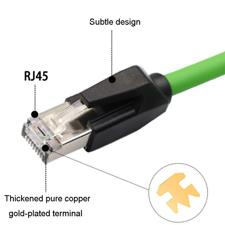 35m CAT6 Double Shielded Gigabit Industrial Cable Vibration-Resistant And Highly Flexible Drag Chain Cable - Lan Cable and Tools by buy2fix | Online Shopping UK | buy2fix