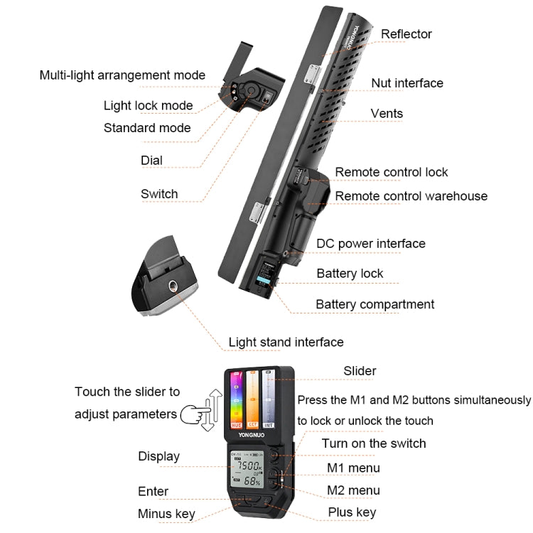 YONGNUO YN360IV 480 LEDs RGB APP Controlled Photography Fill Light, Spec: Standard+Adapter+NP-F750 -  by YONGNUO | Online Shopping UK | buy2fix