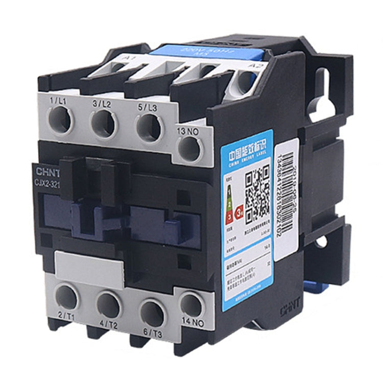 CHNT CJX2-3210 32A 220V Silver Alloy Contacts Multi-Purpose Single-Phase AC Contactor - Relays by CHNT | Online Shopping UK | buy2fix