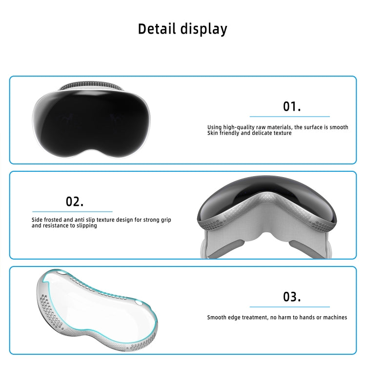 For Apple Vision Pro TPU Protective Case VR Glasses Accessories(Transparent) - VR Accessories by buy2fix | Online Shopping UK | buy2fix