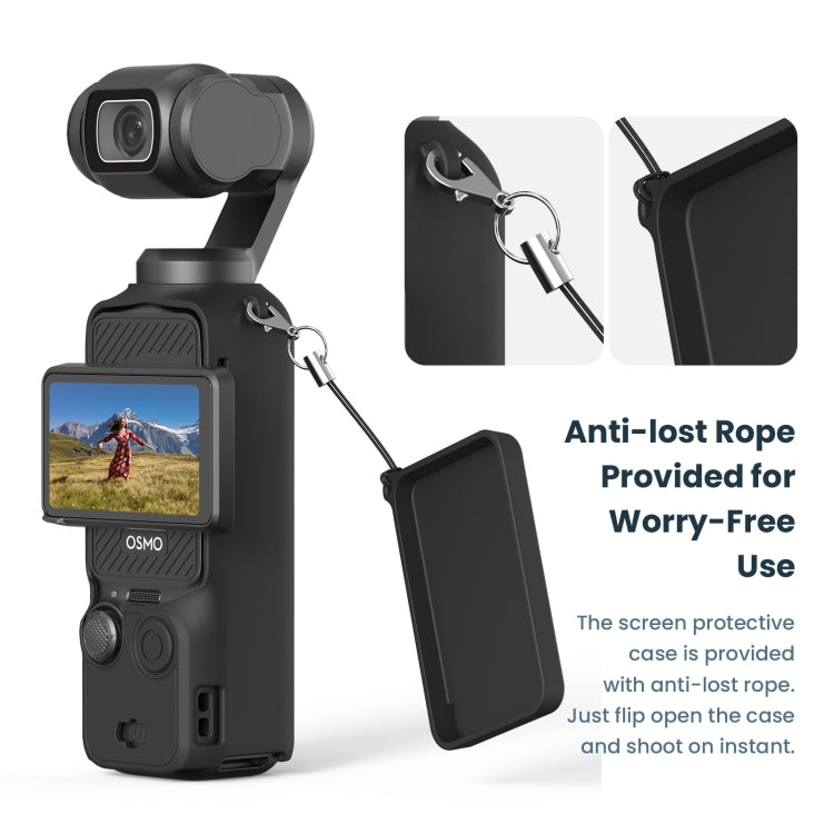 For DJI Osmo Pocket 3 AMagisn Silicone Protection Case Movement Camera Accessories, Style: 5 In 1 Black - Case & Bags by aMagisn | Online Shopping UK | buy2fix