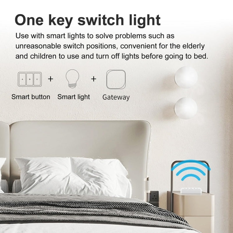 Zigbee Tuya Smart 3-key Situational Wireless Smart Switch(3 Road) - Smart Switch by buy2fix | Online Shopping UK | buy2fix