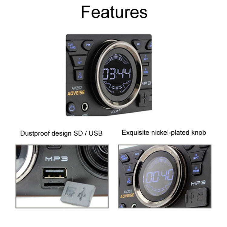 12 V Car MP3 Bluetooth Player Plug And Play FM Automobile Radio(Black) - Car MP3 & MP4 & MP5 by buy2fix | Online Shopping UK | buy2fix