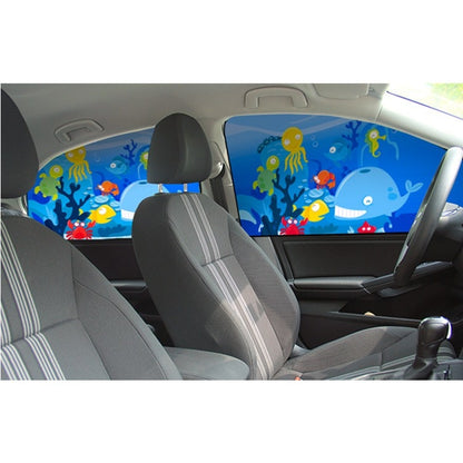 Car Cartoon Magnetic Sunshade Sunscreen Telescopic Collapsible Sunshield, Size:Co-pilot(Fox) - Window Foils & Solar Protection by buy2fix | Online Shopping UK | buy2fix