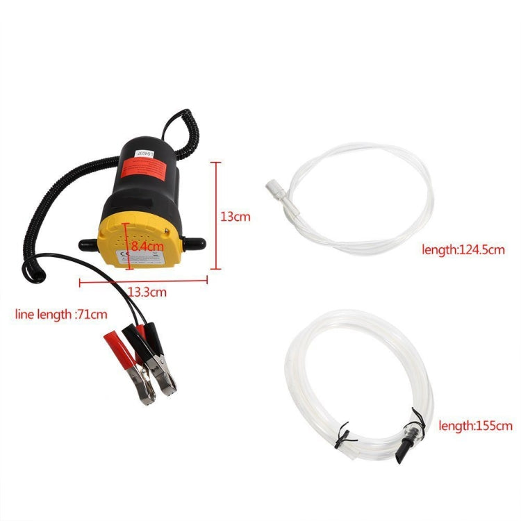 12V 60W Oil / Crude Oil Fluid Sump Extractor Scavenge Exchange Transfer Pump Suction Transfer Pump + Tubes for Auto Car Boat Mot - In Car by buy2fix | Online Shopping UK | buy2fix