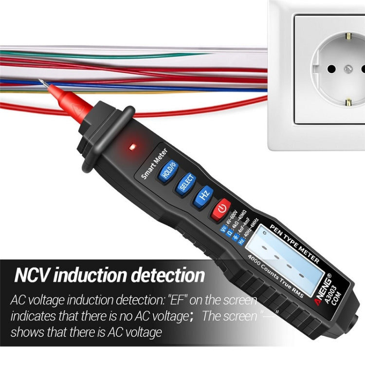 ANENG A3003 Multi-Function Pen-Type High-Precision Smart Multimeter(Black) - Digital Multimeter by ANENG | Online Shopping UK | buy2fix